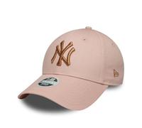 Cappellino New Era Metallic Logo 9FORTY New York Yankees rosa dorato donna