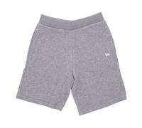 New Era - Essential Heather Grey/White Tracksuit Shorts - - Shorts - Uomo - Grigio - S