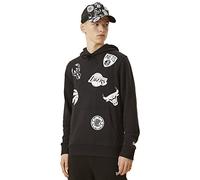 New Era Felpa con Cappuccio NBA Multi Team, Nero, M, Uomo