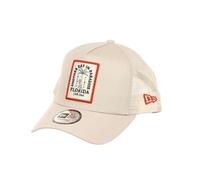 New Era Florida Beach Vibes Patch Beige A-Frame Adjustable Trucker Cap - One-Size