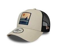 New Era Florida cap Verstellbar Trucker Kappe Sommer Patch USA Beige - One-Size