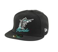 New Era Florida Marlins Dual Logo Black 59Fifty Basecap - 7 5/8-61cm (XL)