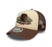 New Era Graphic Patch 9Forty M-Crown A-Frame Cappello da Camionista Beige Marrone