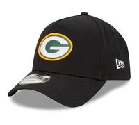 New Era Green bay Packers NFL Evergreen Nero Berretto Regolabile del Modello 9Forty A-Frame
