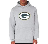 New Era Green bay Packers NFL Team Logo Hoody Grigio Felpa con Cappuccio