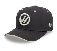 New Era Haas F1 9SEVENTY Berretto da baseball, grigio scuro con logo bianco sporco, collezione Seasonal, Grigio scuro, Taglia unica