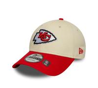 New Era Kansas City Chiefs NFL 9Forty Cappello con Visiera a Contrasto Beige