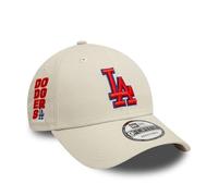 New Era LA Berretto da Baseball Strapback Regolabile Visiera Curva MLB Cappellino Los Angeles Dodgers Beige