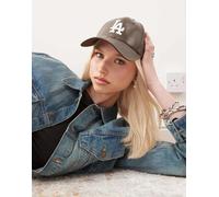 New Era - LA Dodgers 9forty - Cappellino marrone increspato in similpelle PU No Size