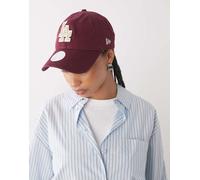 New Era - LA Dodgers 9twenty - Cappellino non strutturato da donna bordeaux con logo in feltro-Rosso One Size