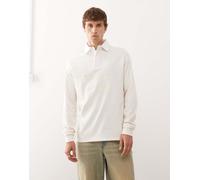 New Era - LA Dodgers - Camicia stile rugby color crema con scritta del logo-Bianco S