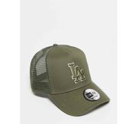 New Era - LA Dodgers - Cappello stile trucker in cotone kaki-Verde One Size