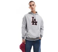 New Era - LA Dodgers - Felpa con cappuccio grigia-Grigio S