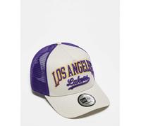 New Era SCRIPT EF TRUCKER LOS ANGELES LAKERS men Caps purple|beige in taglia:ONE SIZE