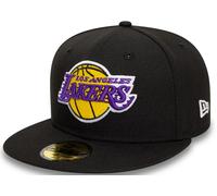 New Era LA Los Angeles Lakers Nero Colore Della Squadra 59Fifty Fitted Cap