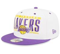 New Era LA Los Angeles Lakers Retro Snapback Cap Bianco 9fifty S/M Basecap