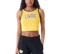 New Era Ladies Crop - Canottiera Los Angeles Lakers, giallo., M