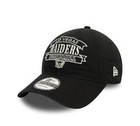 New Era Las Vegas Raiders Berretto 9Twenty Football Americano Chiusura Regolabile Corona destrutturata Logo della Squadra Cappellino Nero