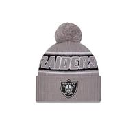 New Era Las Vegas Raiders NFL 2024 Sideline Sport Knit Grigio Berretto con Pompon