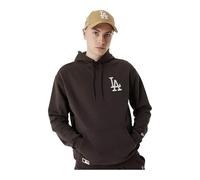 New Era League Essntls OS Hoody Losdod Brsofw Los Angeles Dodgers Felpa con Cappuccio da Uomo, Marrone, M