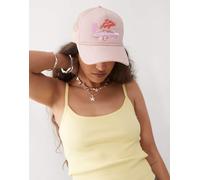 New Era - Los Angeles - Cappellino stile trucker rosa chiaro con stampa No Size