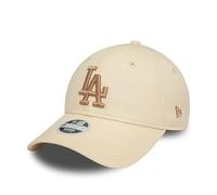 New Era Los Angeles Dodgers Berretto Cappellino Cappello da Baseball MLB Logo della Squadra Regolabile Donna Ragazza Beige