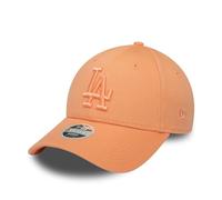 New Era Los Angeles Dodgers Berretto Donna tonale LA Logo Regolabile Visiera Curva Cappello Cappellino Albicocca