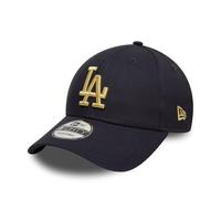 New Era Los Angeles Dodgers Berretto LA Regolabile Cappellino Metallizzato Logo della Squadra 940 Baseball Blu