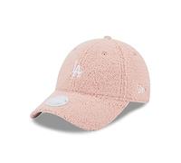 New Era - Cappellino in pile borg rosa chiaro con logo LA piccolo One Size