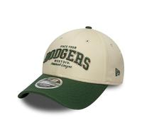 New Era Los Angeles Dodgers MLB Wordmark 9Forty Cappello M-Crown Beige Verde