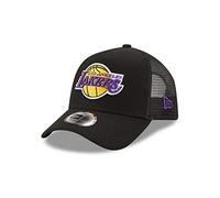 New Era Los Angeles Lakers Black NBA Black Base A-Frame Adjustable Trucker cap - One-Size