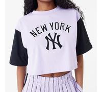 New Era Maglietta a Maniche Corte da Donna Bianca