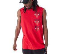New Era - Maglietta NBA Chicago Bulls Sleeveless, Colore: rosso, s