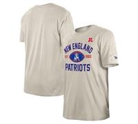 New Era Maglietta Unisex NFL Regular T-Shirt Distressed Screenprint Team Graphic New England Patriots Stone Pietra S