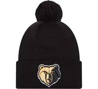 New Era Memphis Grizzlies 2023-2024 City Edition - Berretto in maglia con pompon, colore: Nero, nero, Taglia unica