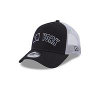 New Era Mens Team Script Trucker Cappellino snapback ~ New York Yankees navy
