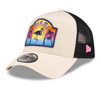 New Era Miami - Berretto regolabile A-Frame Trucker, colore: Beige, beige., Taglia unica