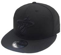 New Era Miami Heat Black On Black NBA Snapback Cap 9fifty Osfa Limitata