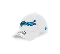 New Era Miami Heat NBA Bianco 9Forty Snapback Berretto Regolabile