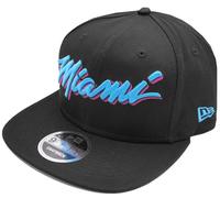 New Era Miami Heat Script Black Teal Fucsia Snapback Cap 9fiftyOSFA Limitata