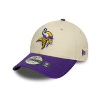 New Era Minnesota Vikings NFL 9Forty Cappello con Visiera a Contrasto Beige
