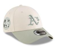 New Era MLB 9FORTY World Series Side Patch Oakland Athletics, beige, beige., Taglia unica