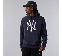 New Era Mlb Felpa con cappuccio New York Yankees Double Logo Blu Navy XL Nero