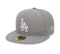 New Era MLB League Basic 59Fifty Los Angeles Dodgers Snapback cap, Uomo, Gray White, 7 1/2 (59.6 cm)
