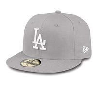 New Era MLB League Basic 59Fifty Los Angeles Dodgers Snapback cap, Uomo, Gray White, 7 7/8 (62.5 cm)