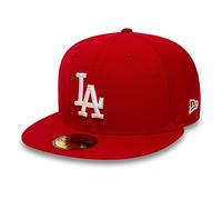 New Era MLB League Basic 59Fifty Los Angeles Dodgers Snapback cap, Uomo, Scarlet White, 7 7/8 (62.5 cm)