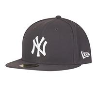New Era MLB League Basic 59Fifty York Yankees Snapback cap, Uomo, Gray White, 7 3/4 (61.5 cm)