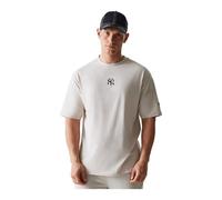 New Era MLB League Essential - Maglietta oversize New York Yankees, colore: Beige