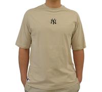 New Era MLB League Essential - Maglietta oversize New York Yankees, colore: Beige, beige., M