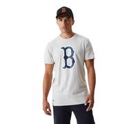 New Era MLB Mare Team Sox di Boston Rosso T-Shirt Uomo Maglietta Beige 37800